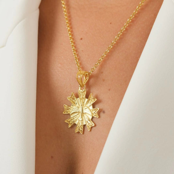 Portugal Jewels - Holy Spirit Filigree Necklace +