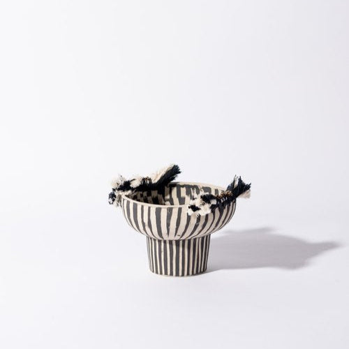 Anna Westurland - Black & Natural Pedestal Bowl