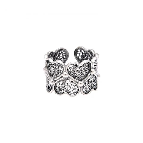 Portugal Jewels - Hearts Ring +