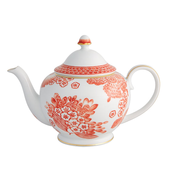 Vista Alegre - Coralina Tea Pot by Oscar de la Renta