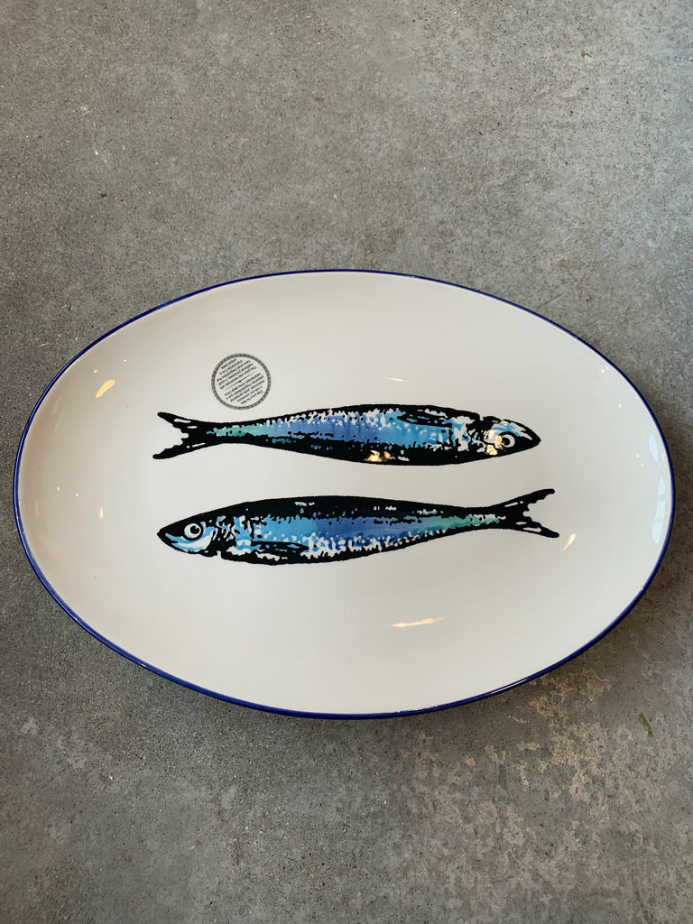 Portugal Gifts - Oval Platter Sardines - 2 Sizes