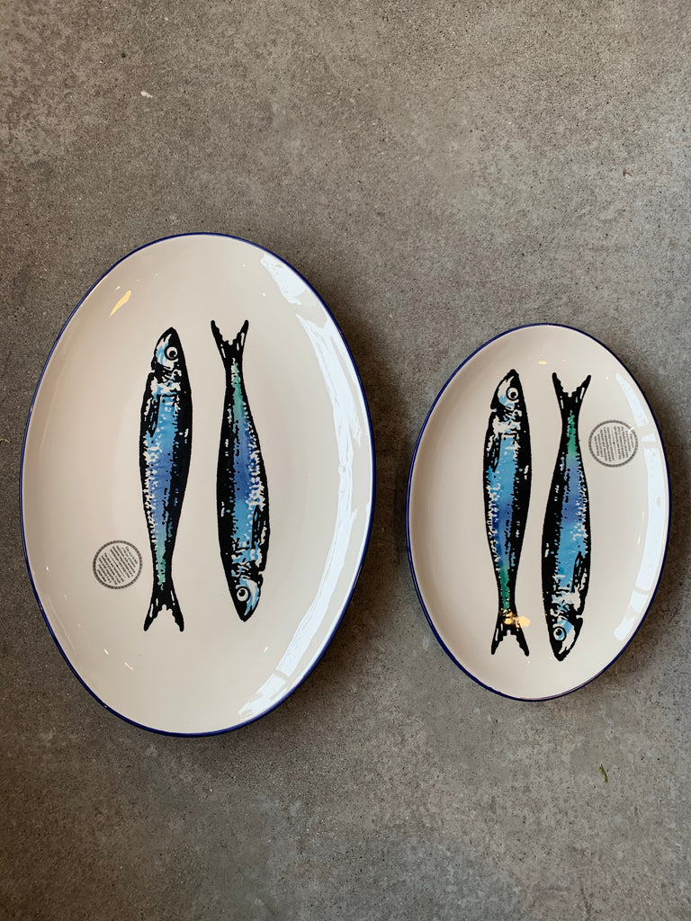 Portugal Gifts - Oval Platter Sardines - 2 Sizes