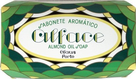 This fruity, pungent bouquet of Claus Porto Almond Oil Soap produces a rich, creamy bath experience. The sweet smell of almonds reminds one of the smoothness of honey and malt syrup and conjures up memories of yummy treats and happy holidays.