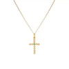 Portugal Jewels - Necklace Cross with Pearls and Emerald
