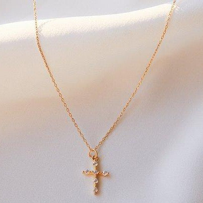 Boheme - Zirconias Cross Necklace