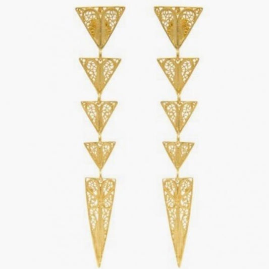 Triangles Filigree Earrings