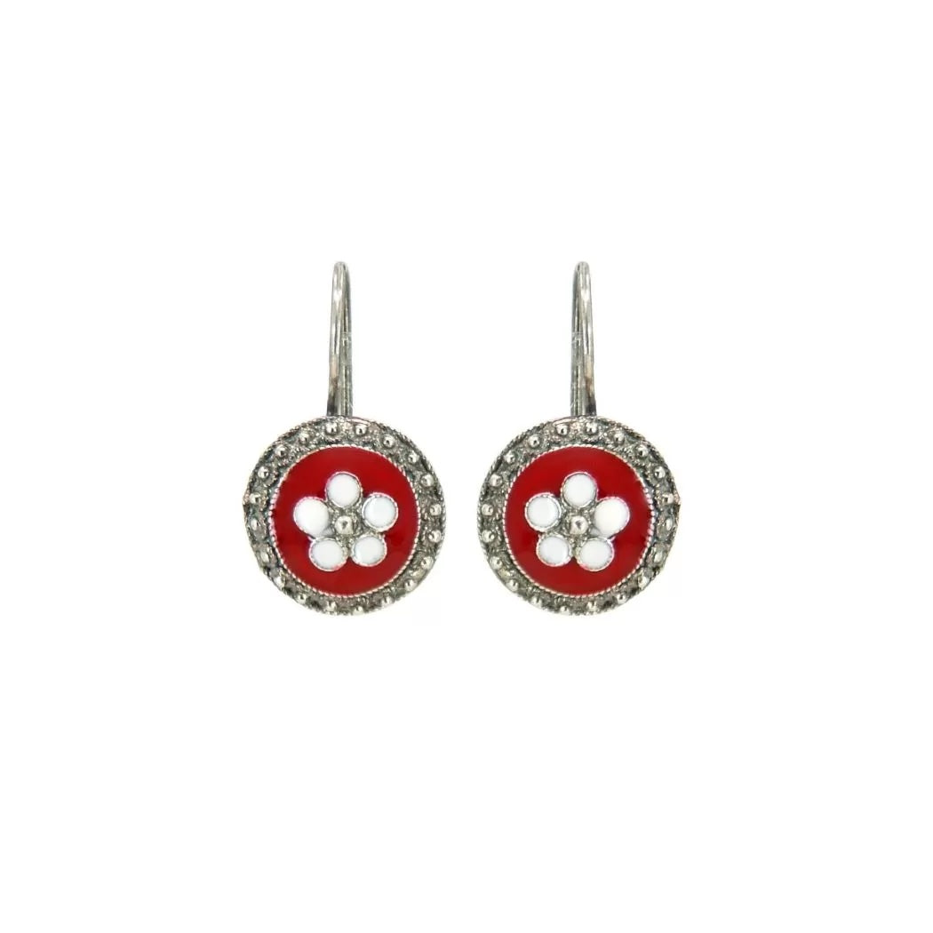 Portugal Jewels - Red Caramujo Earrings +