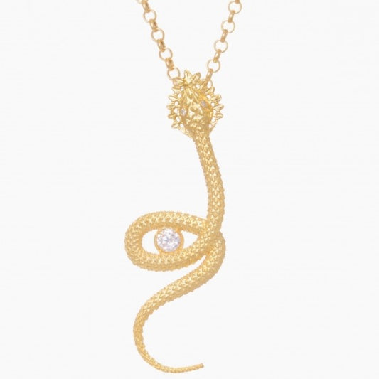 Necklace Snake with Gemstone - Ana Moura Collection