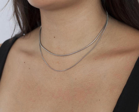 Cuchara - Madison Necklace Rodium Plating **SALE**