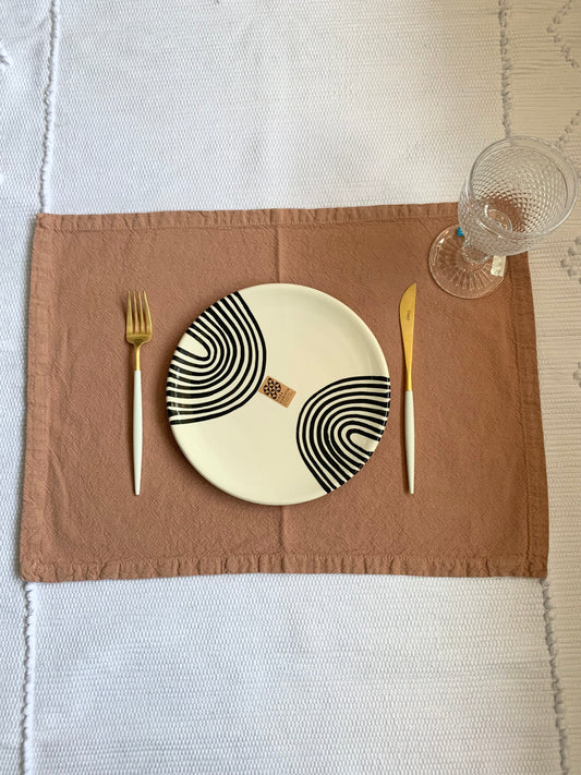 Vianatece - Cotton/Linen Placemat, 45x50cm - Various Colours