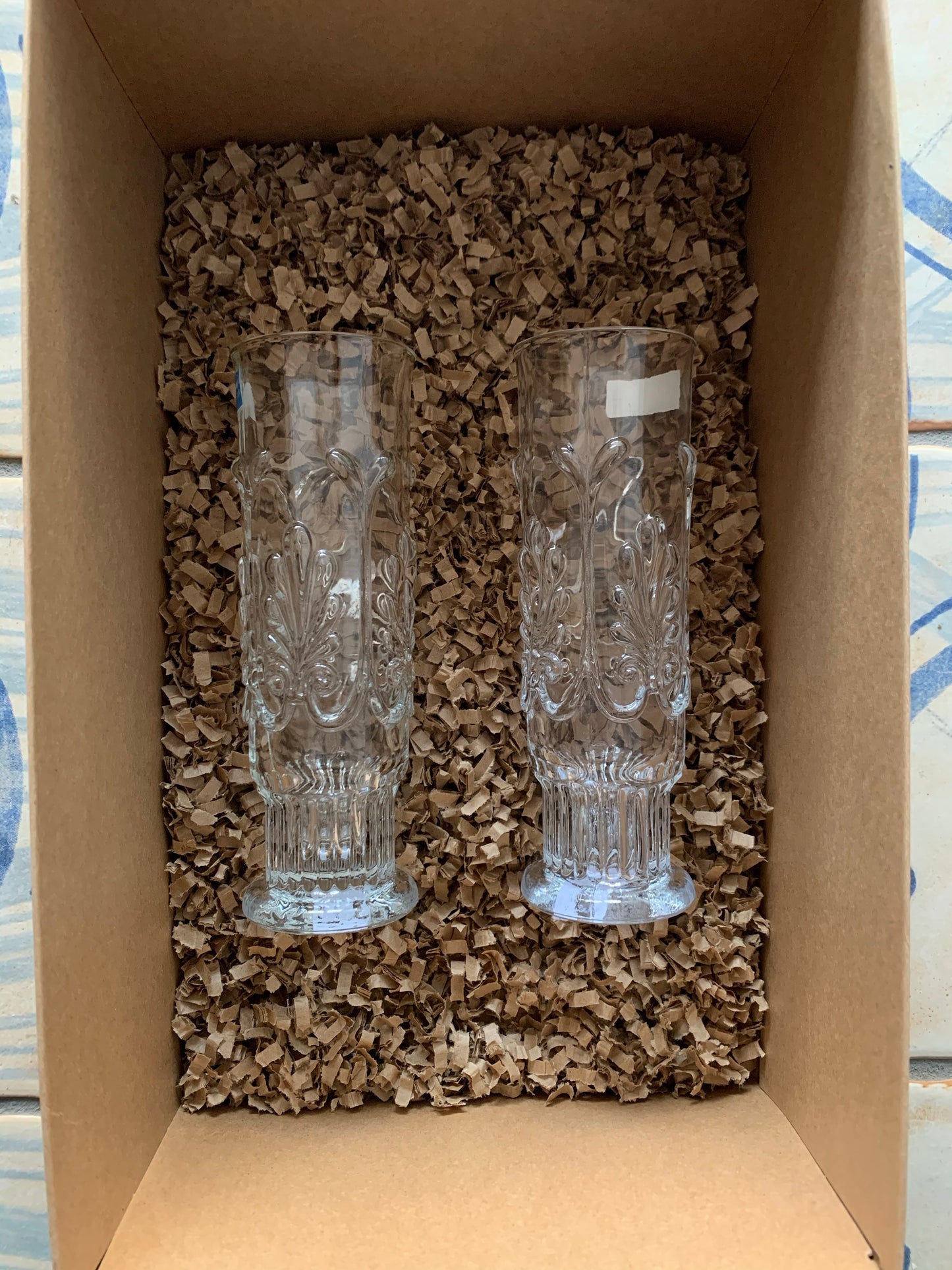 Saudade Gift Box - Set of 2 Vintage Champagne Flutes