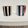 Vertical Stripe Espresso / Shot Cup- Various Colours
