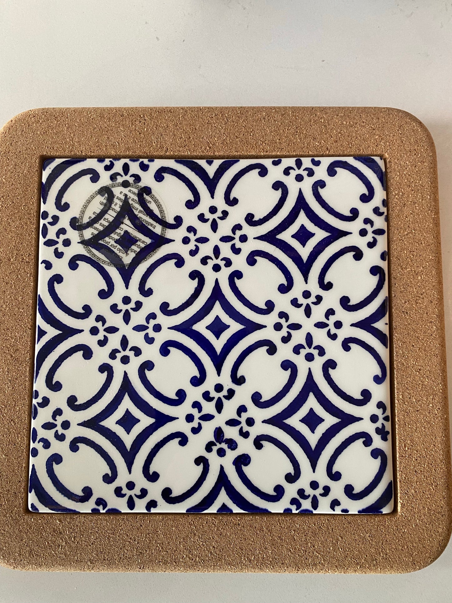 Portugal Gifts - Tile Trivet with Cork - Various Patterns