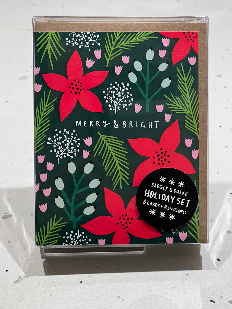 Holiday Card Set of 8 - Badger & Burke