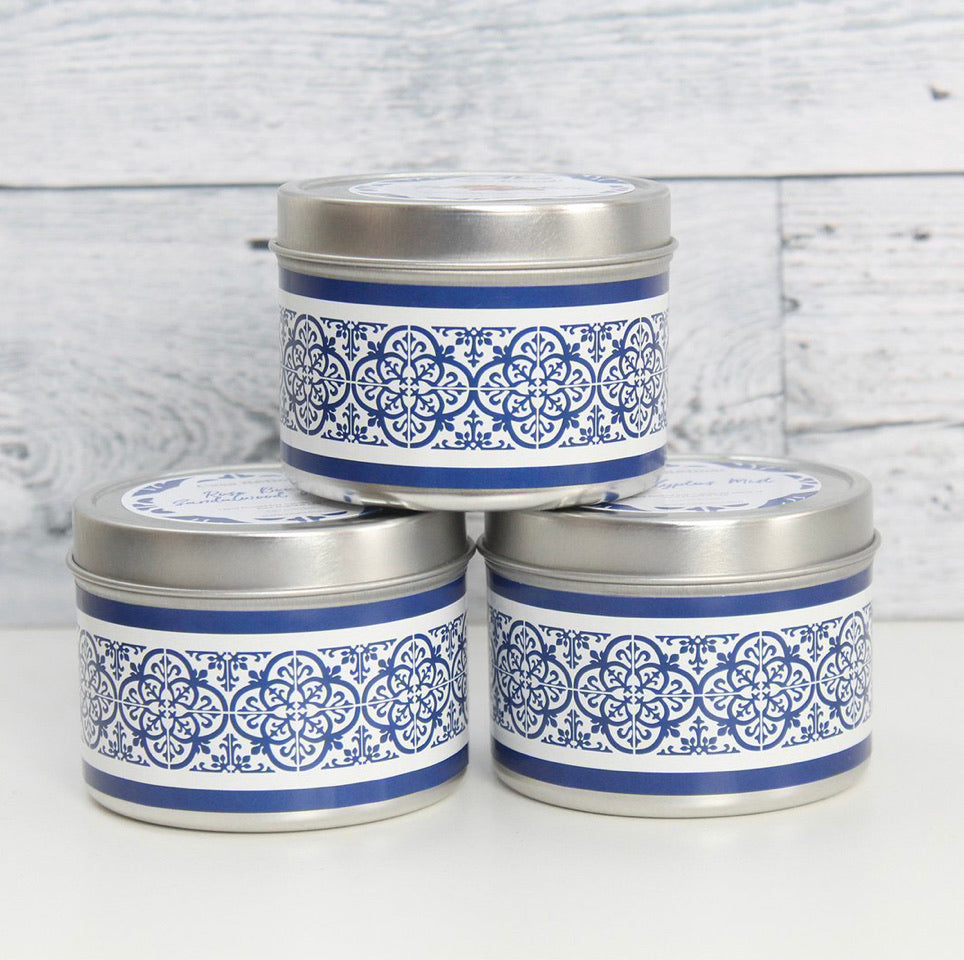 Tin Soy Candle, 6oz - Various Scents