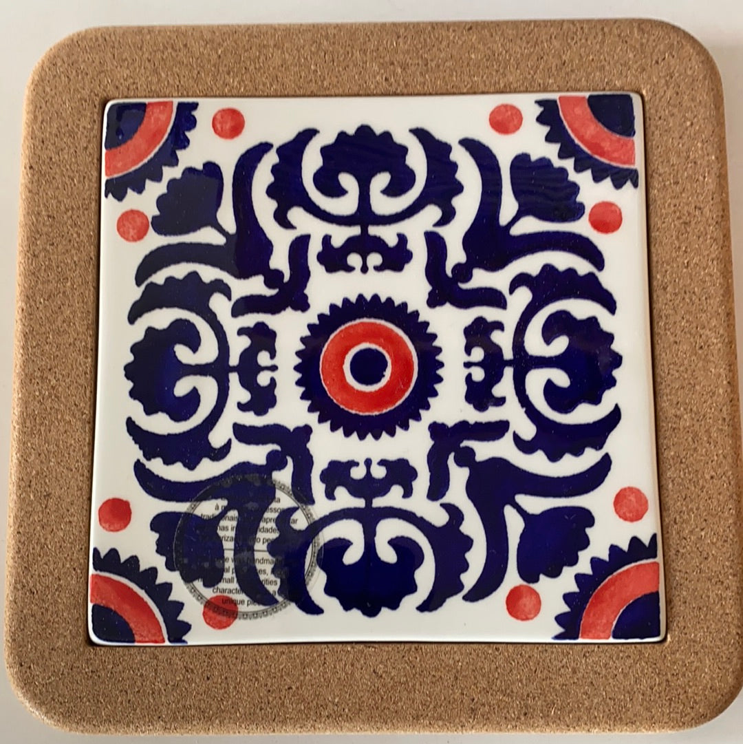 Portugal Gifts - Tile Trivet with Cork - Various Patterns