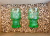 Gift Set - 2 Small Vintage Stem Glass - Multiple Colours