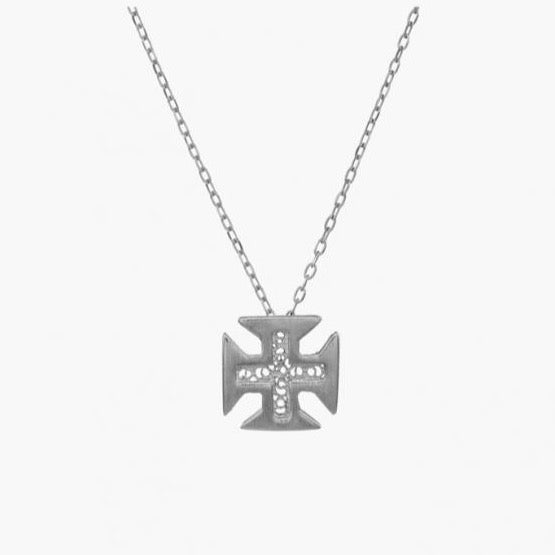 Portugal Jewels - Necklace Cross of Christ in Silver