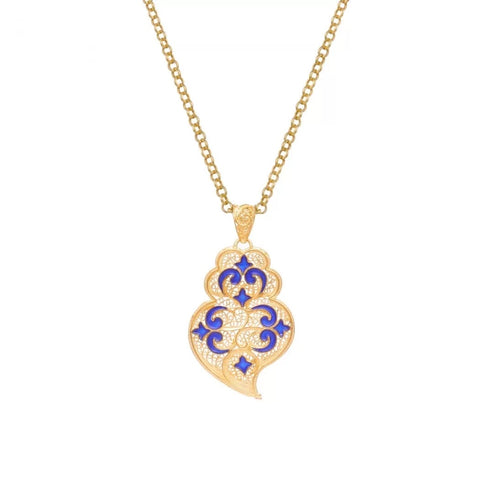 Portugal Jewels - Necklace Heart of Viana Azulejo