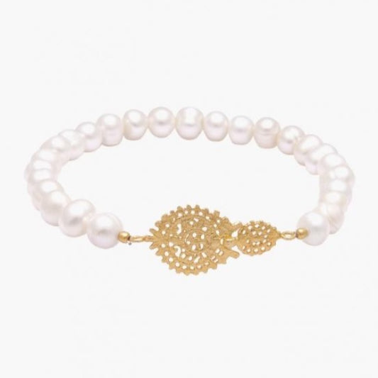 Portugal Jewels - Pearl Bracelet with Charms +