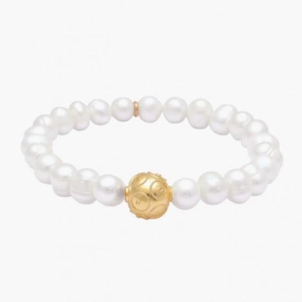 Portugal Jewels - Pearl Bracelet with Charms +