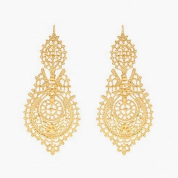 Queen Filigree Earrings - Various Sizes