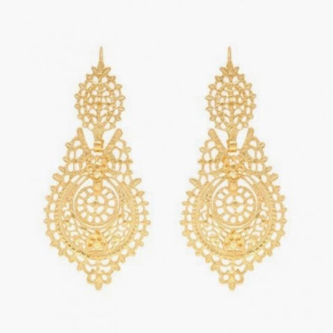 Portugal Jewels - Queen Filigree Earrings - Various Sizes