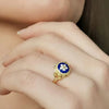 Portugal Jewels -  Ring caramujo Blue