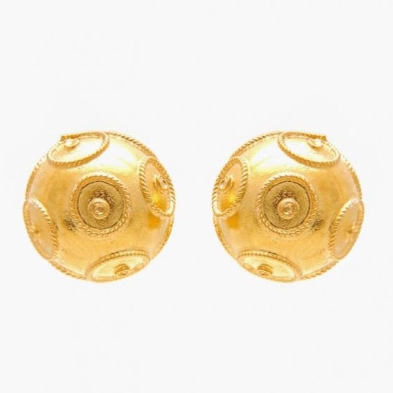 Viana's Conta Stud Earrings 1cm